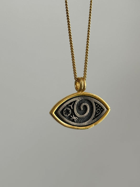 The 925 Protective ethnic eye necklace