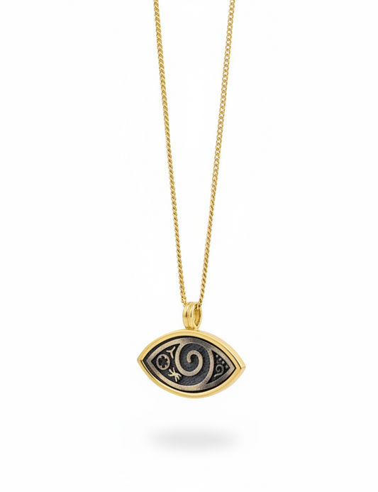The 925 Protective ethnic eye necklace