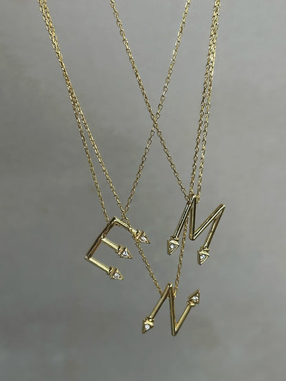 925 Elegant Letter Necklace