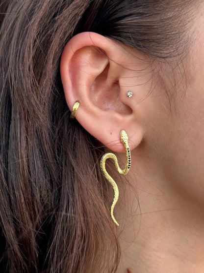 925 S for snake earrings