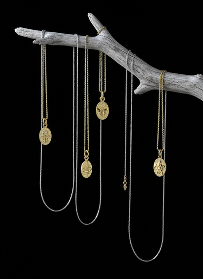 925 Plaque Sign Necklace