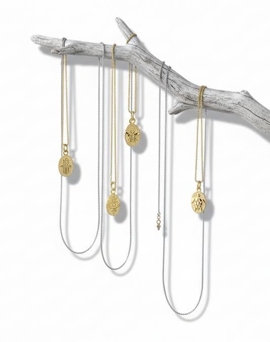 925 Plaque Sign Necklace