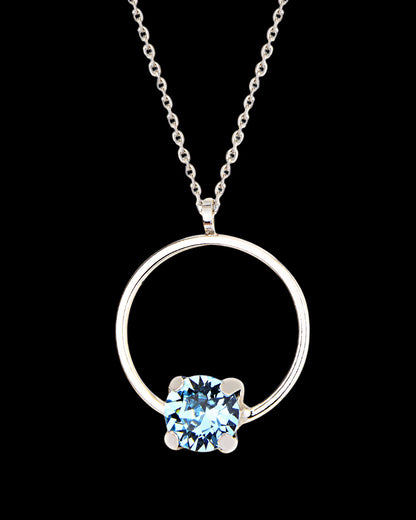 925 Circle Swarovski necklace