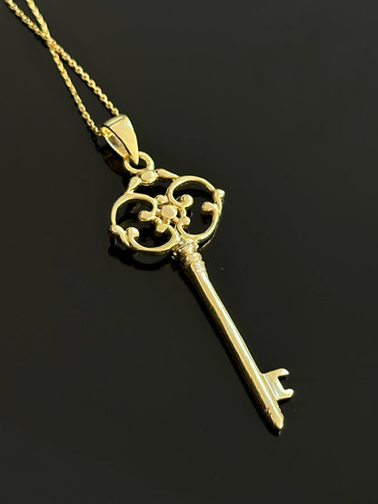 925 Dream key necklace