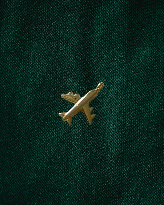 925 Plane charm