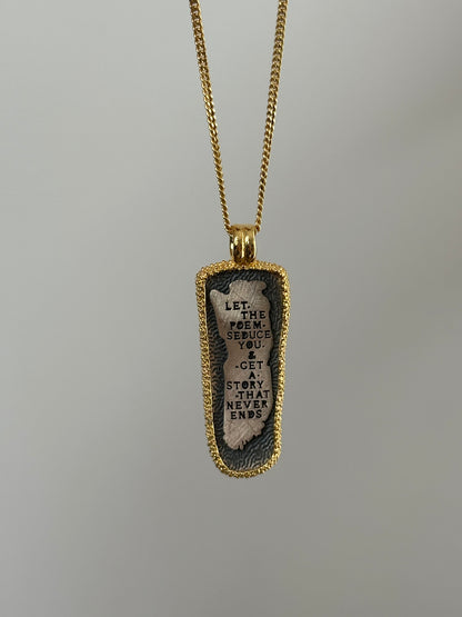 The 925 “Let the Poems” necklace