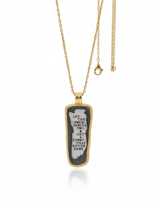 The 925 “Let the Poems” necklace