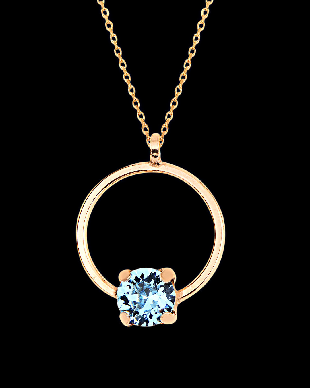 925 Circle Swarovski necklace