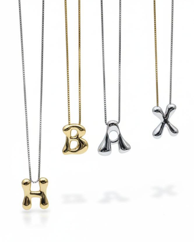 925 Baloon letter necklace