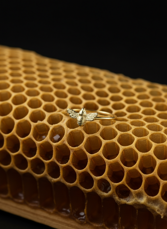 925 Tiny Bee Ring