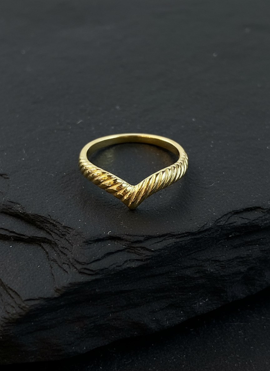 925 V little finger ring