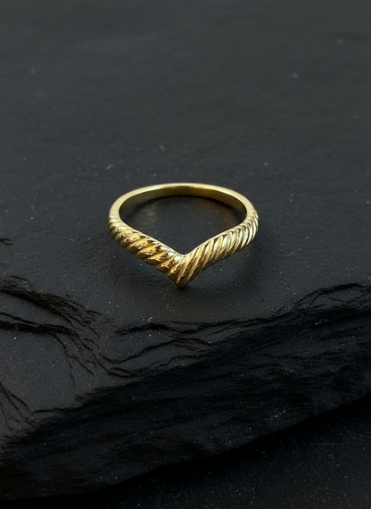 925 V little finger ring