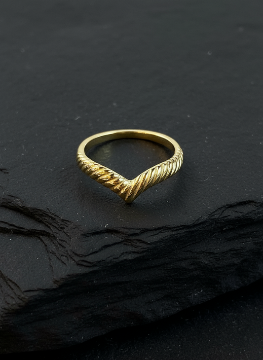 925 V little finger ring