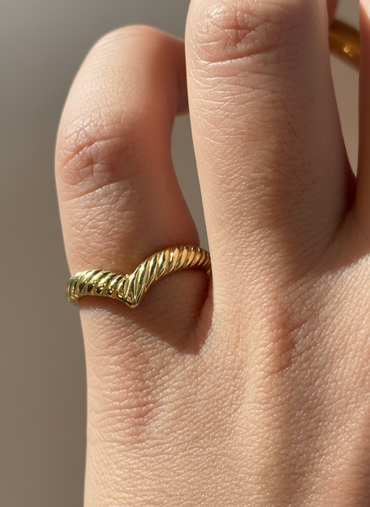 925 V little finger ring