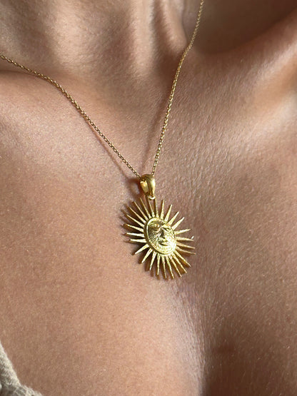 925 Sun Loop necklace