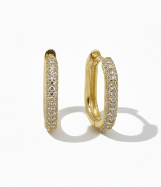 Shiny Rectangle Earring