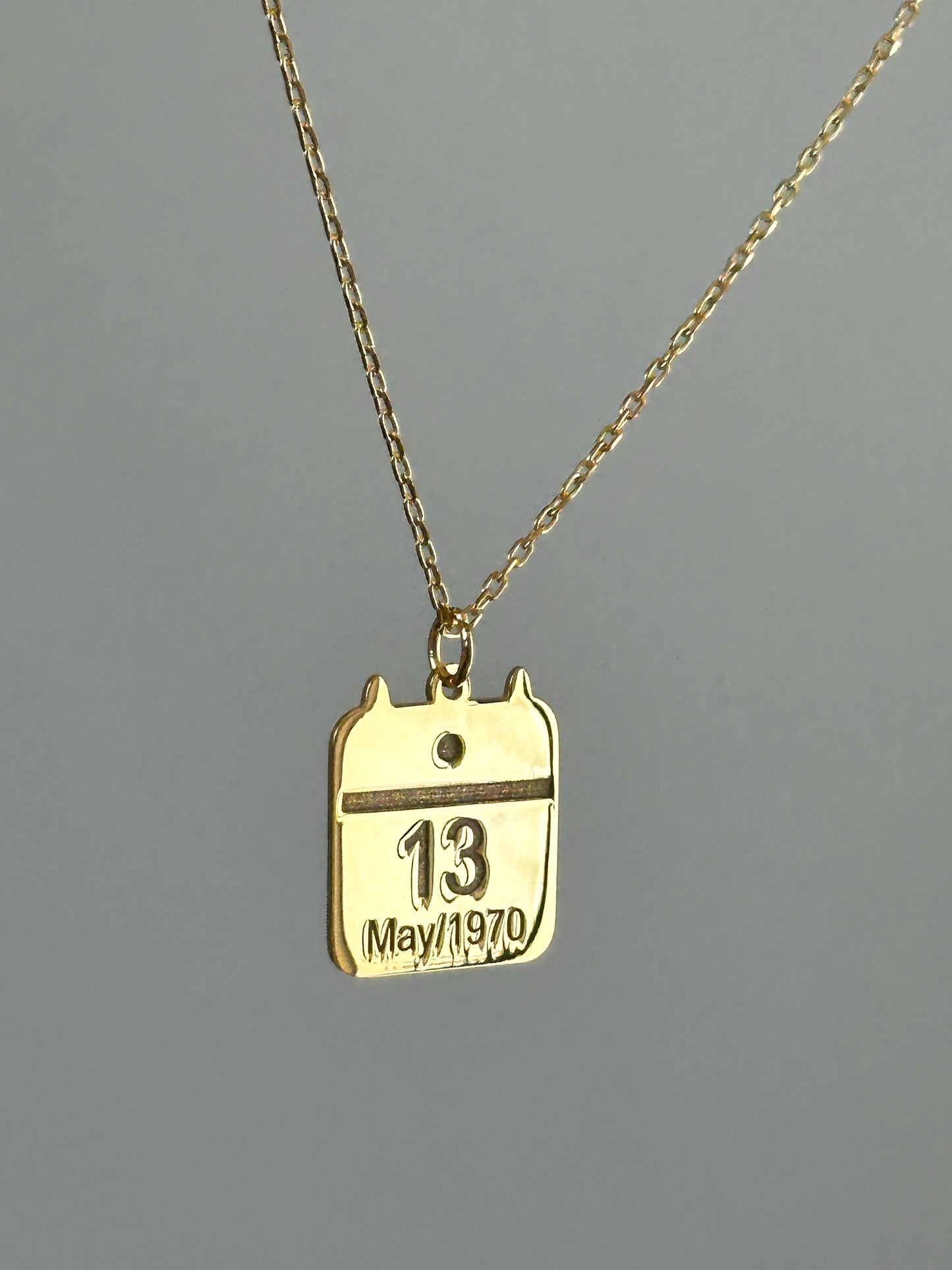 925 customized “Save the date” necklace