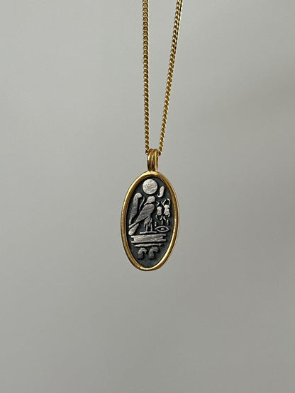 The 925 King Akhenaten and Queen Nefertiti necklace