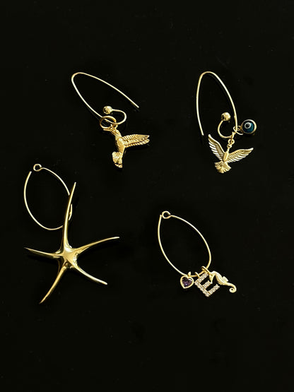 925 Custom Charm earring