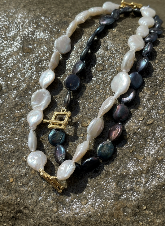 925 Braoque pearl necklace