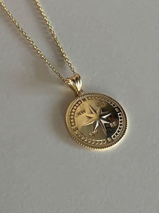 925 Be my compass necklace