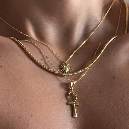 925 grande ankh necklace