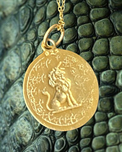 925 Lion Plaque necklace