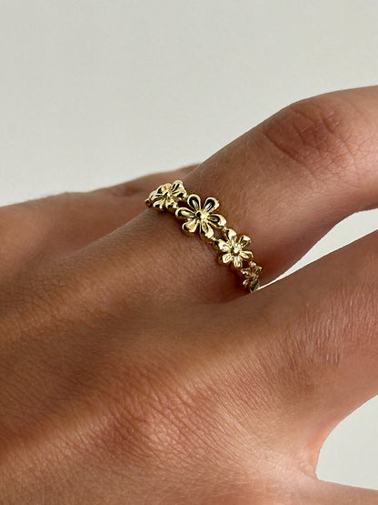 925 Floral ring