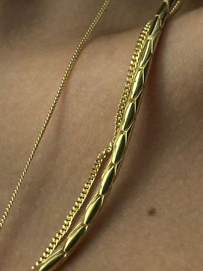 925 Snake Pattern chain necklace