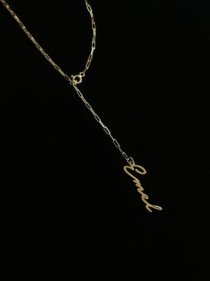 925 flow name necklace