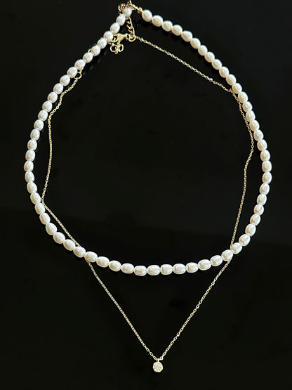 925 Grace pearl necklace