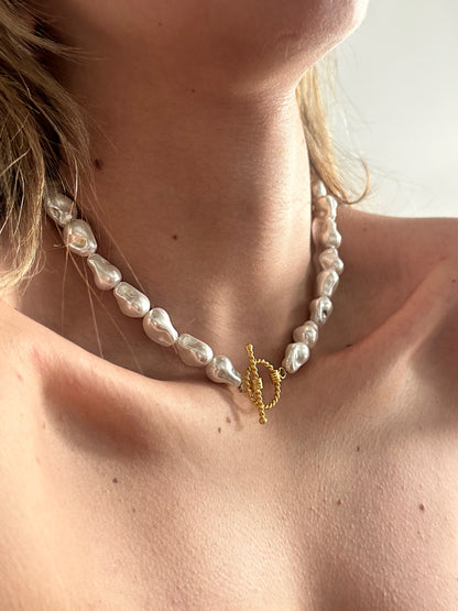 925 Irregular Sea Wave Necklace