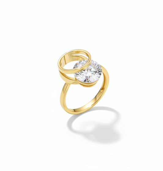  Diamond intersect yüzük