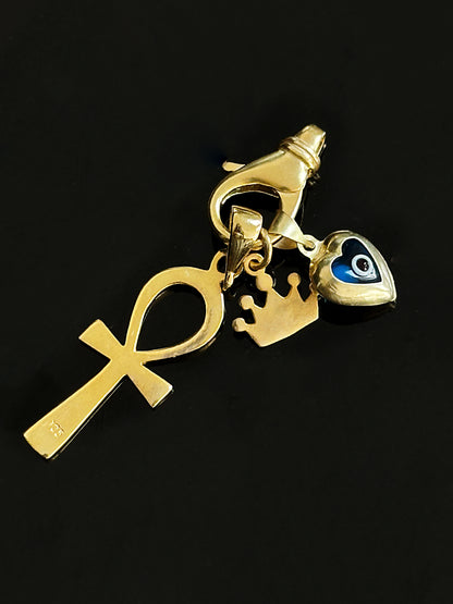 925 Vintage charm lock