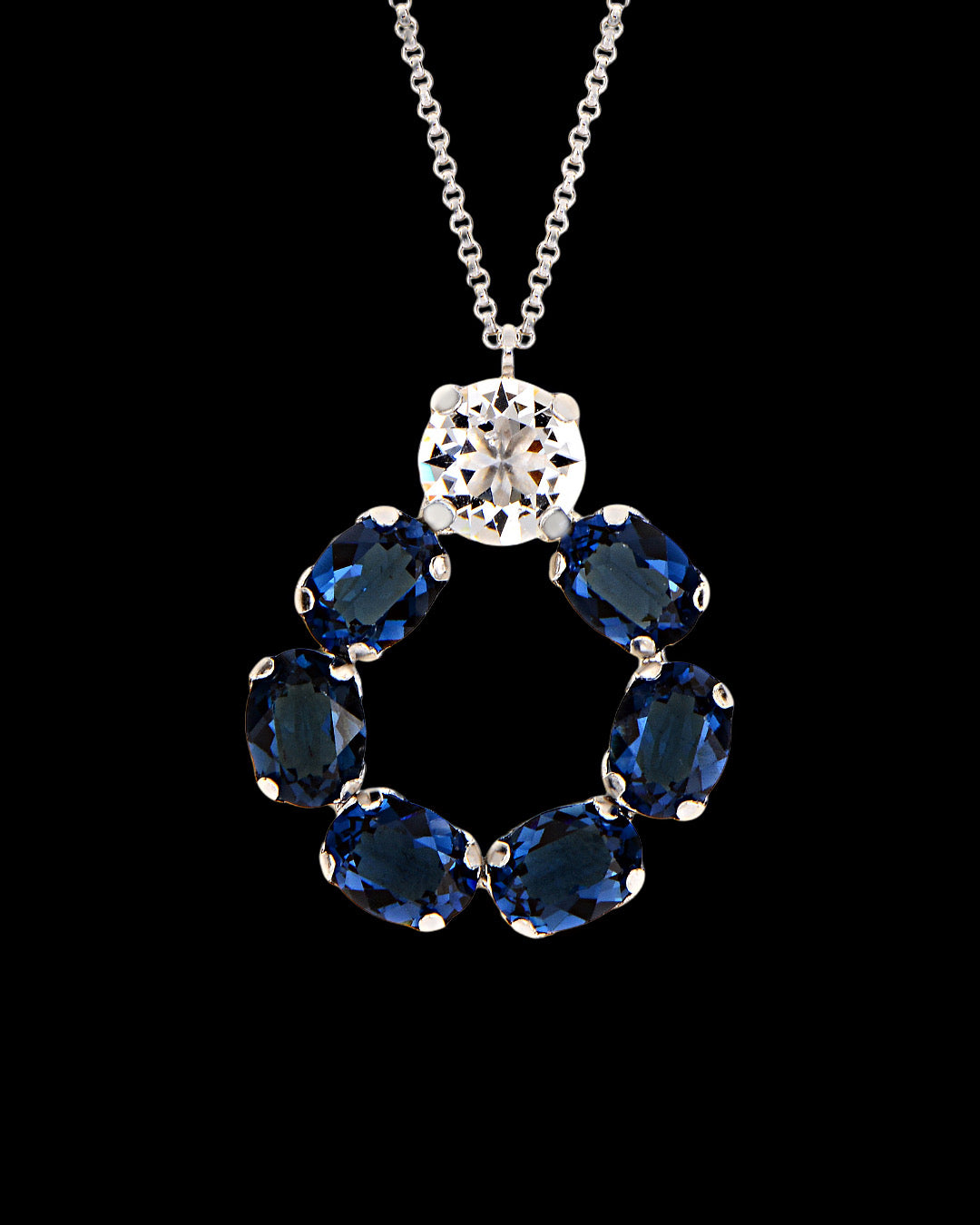 925 Snow cold Swarovski necklace