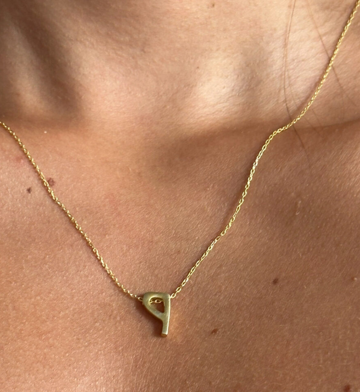 925 Tiny letter necklace