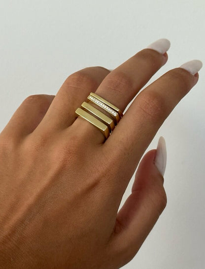 925 stripe ring