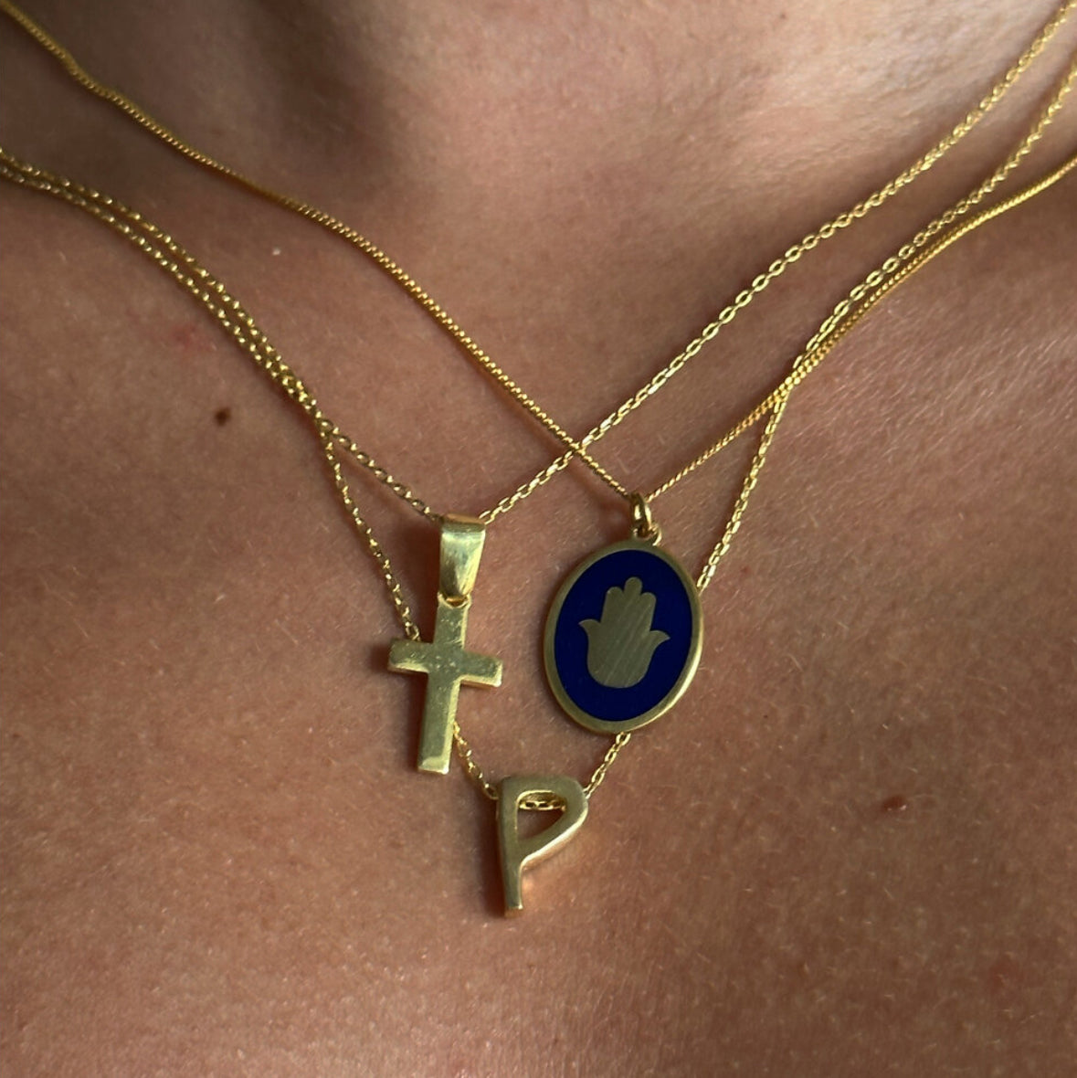 925 Tiny letter necklace