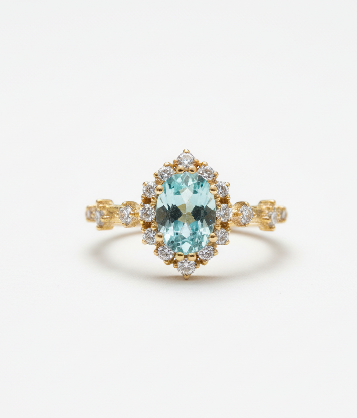 925 Blue Topaz Ring