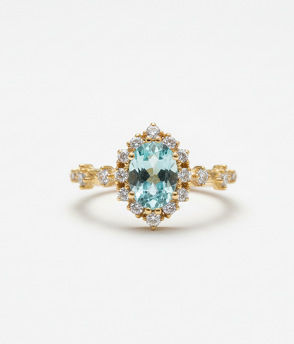 925 Blue Topaz Ring