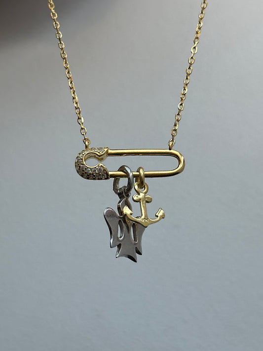 925 Pin Charm necklace