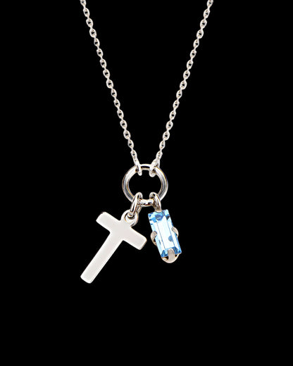 925 Shiny Swarovski letter necklace