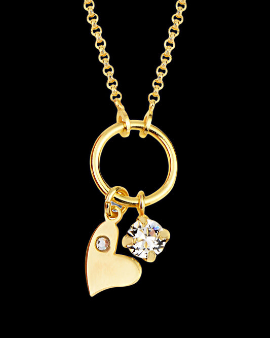 925 Charm heart necklace