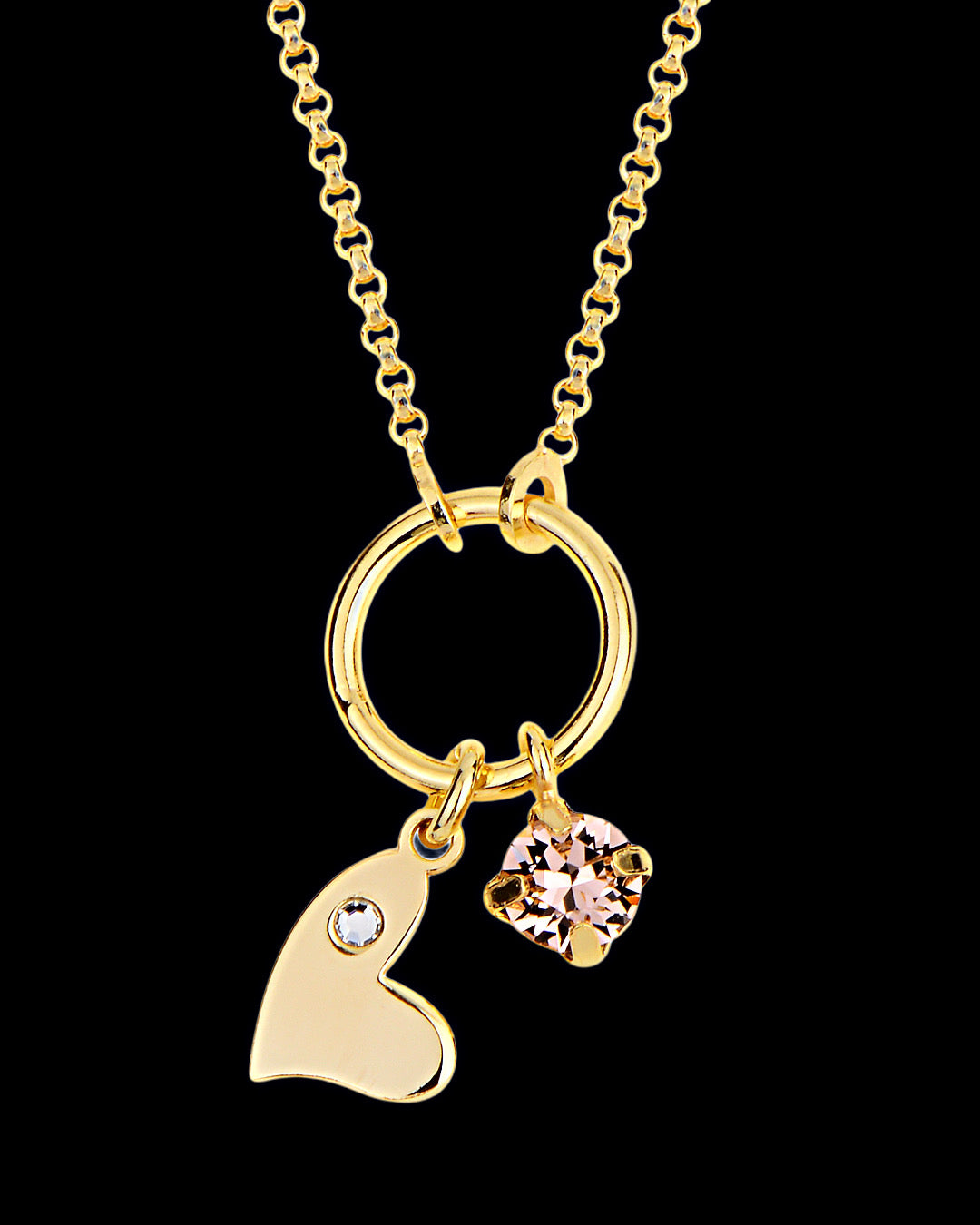 925 Charm heart necklace