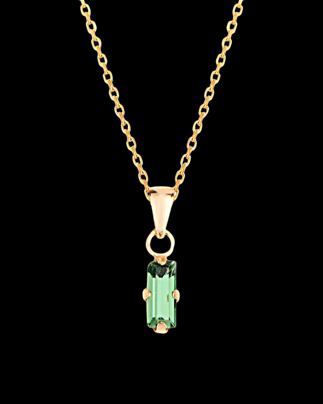 925 Pettit Swarovski baguette necklace