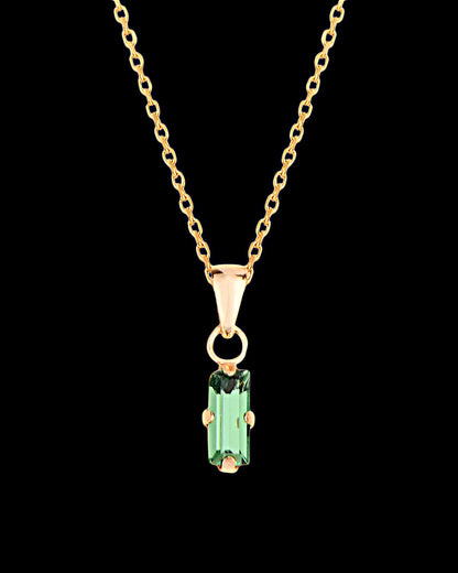 925 Pettit Swarovski baguette necklace