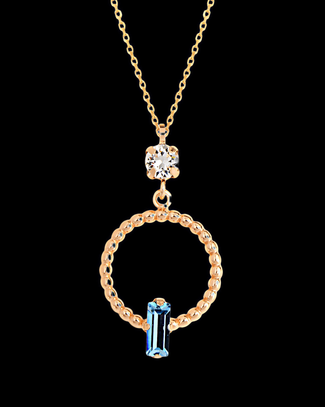 925 Elayne Swarovski circle necklace