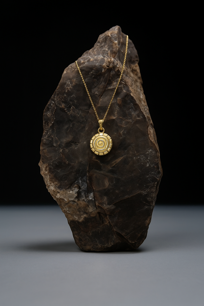 The 925 spiral charm necklace