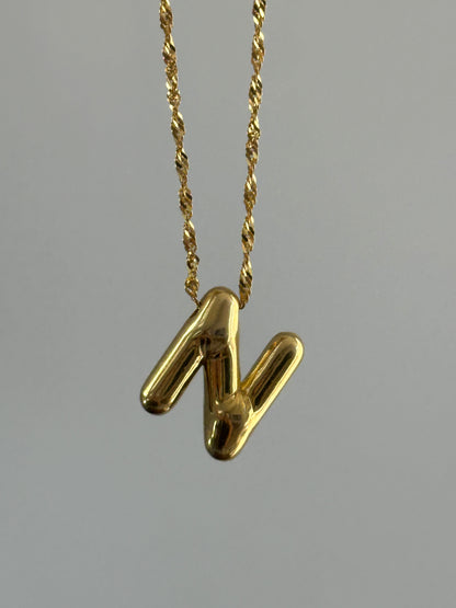 925 Balloon letter necklace