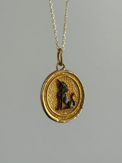 925 Lion Plaque necklace